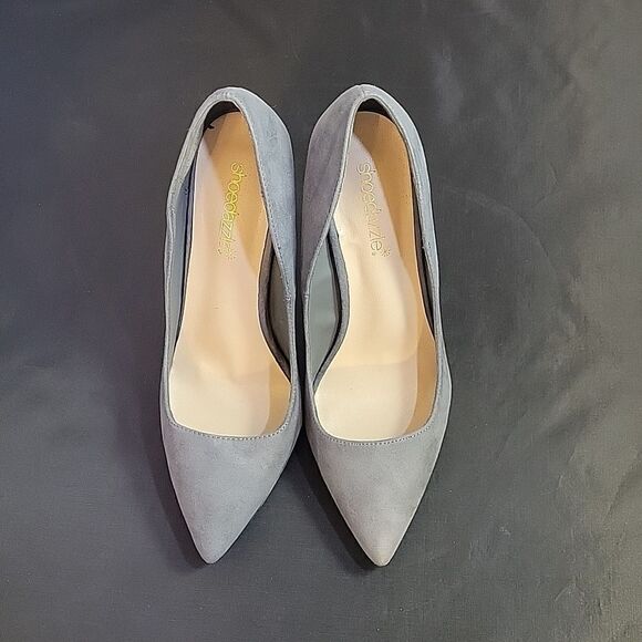 SHOEDAZZLE SUEDE POINTED TOE DRESS PUMPS STILETTO HIGH HEELS - Picture 3 of 14